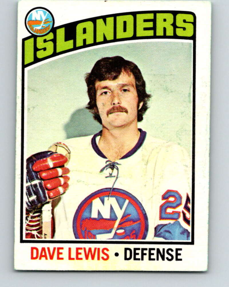 1976-77 O-Pee-Chee #221 Dave Lewis New York Islanders V12341
