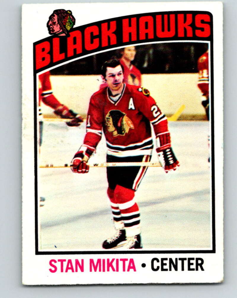 1976-77 O-Pee-Chee #225 Stan Mikita Chicago Blackhawks V12348