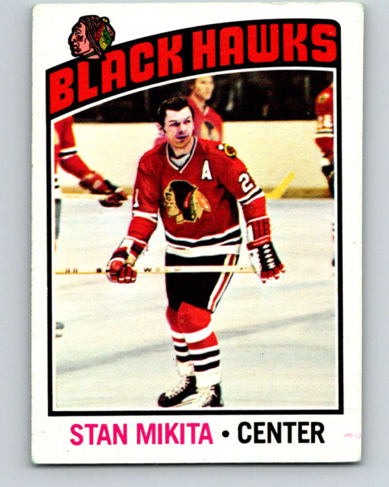 1976-77 O-Pee-Chee #225 Stan Mikita Chicago Blackhawks V12349