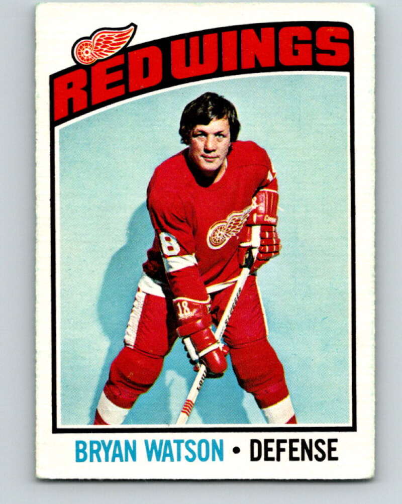 1976-77 O-Pee-Chee #228 Bryan Watson Detroit Red Wings V12355