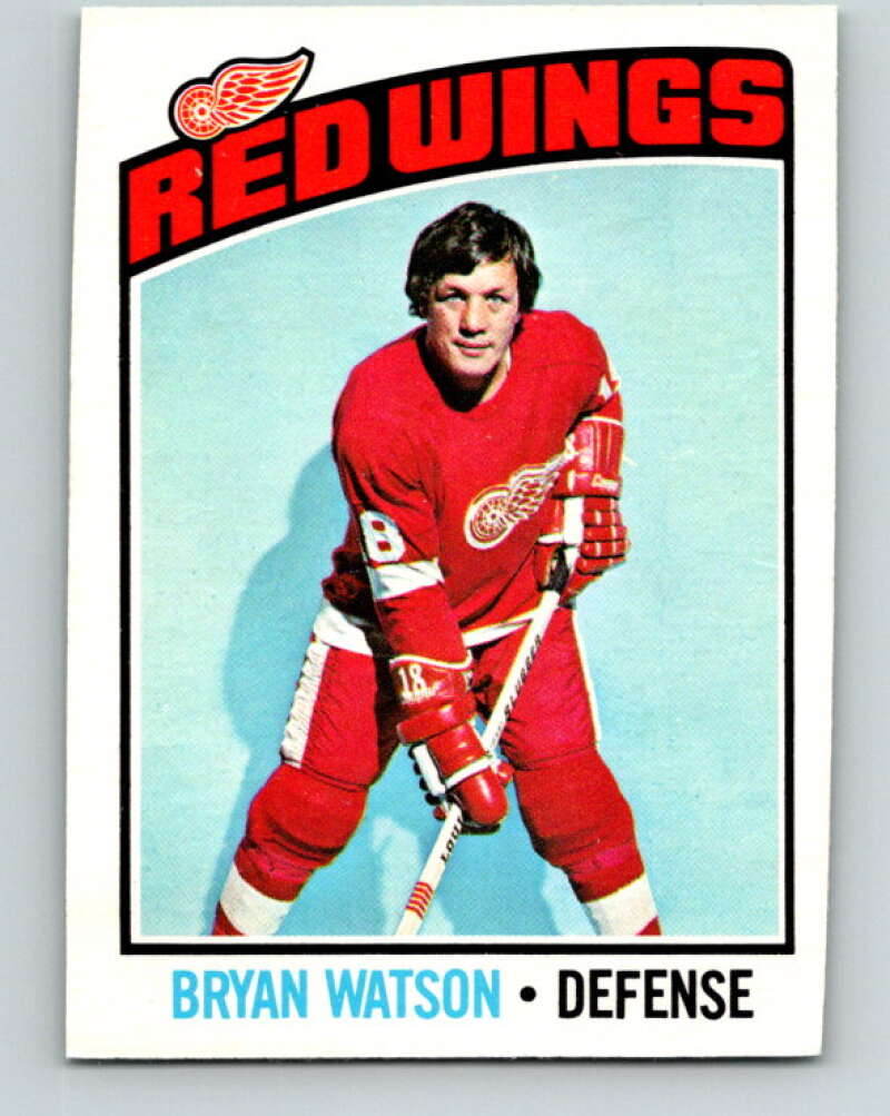 1976-77 O-Pee-Chee #228 Bryan Watson Detroit Red Wings V12358