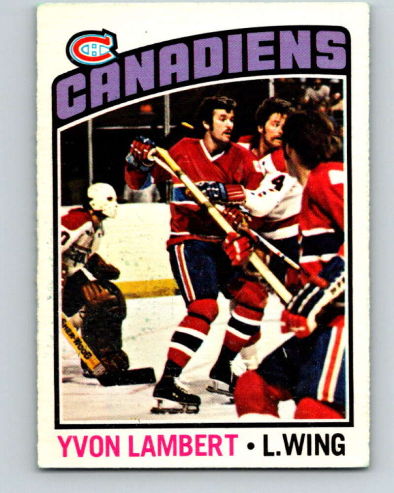 1976-77 O-Pee-Chee #232 Yvon Lambert Montreal Canadiens V12366