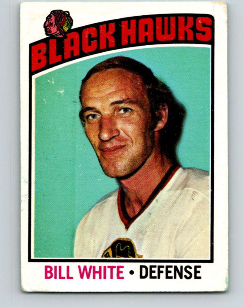 1976-77 O-Pee-Chee #235 Bill White Chicago Blackhawks V12370