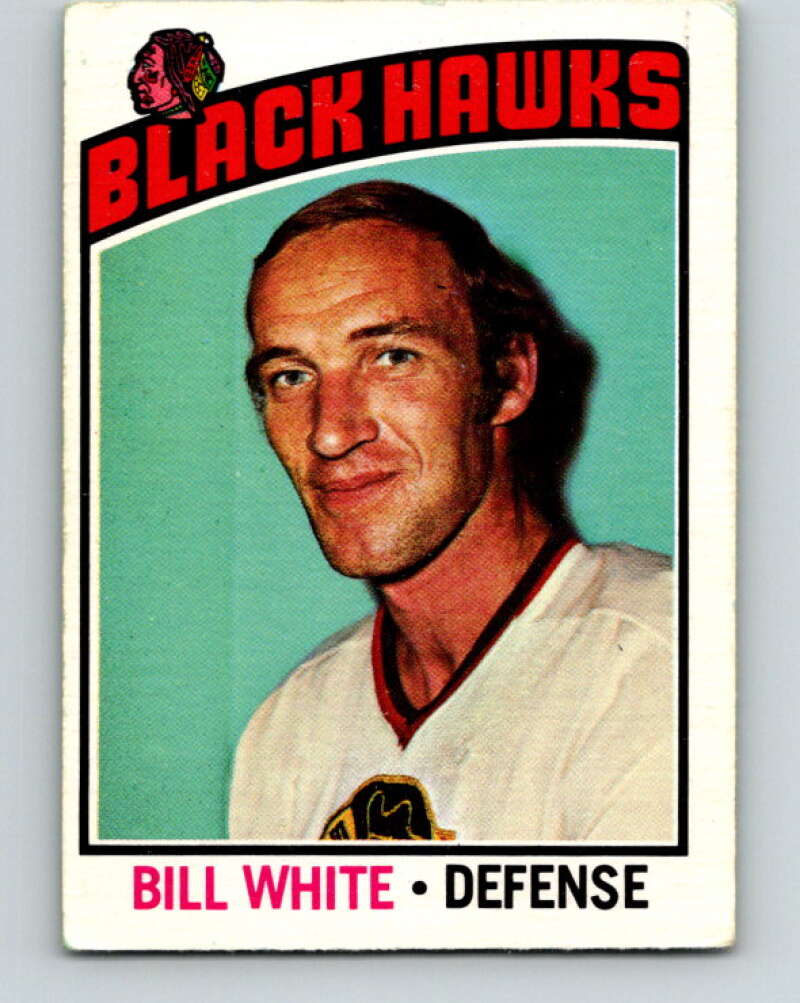 1976-77 O-Pee-Chee #235 Bill White Chicago Blackhawks V12376