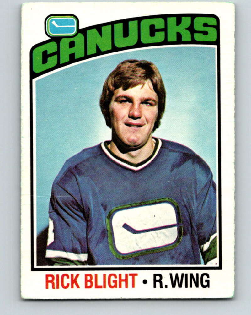 1976-77 O-Pee-Chee #238 Rick Blight RC Rookie Vancouver Canucks V12383