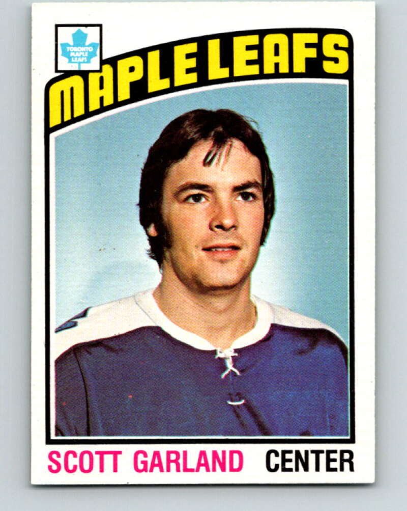 1976-77 O-Pee-Chee #243 Scott Garland RC Rookie Toronto V12394