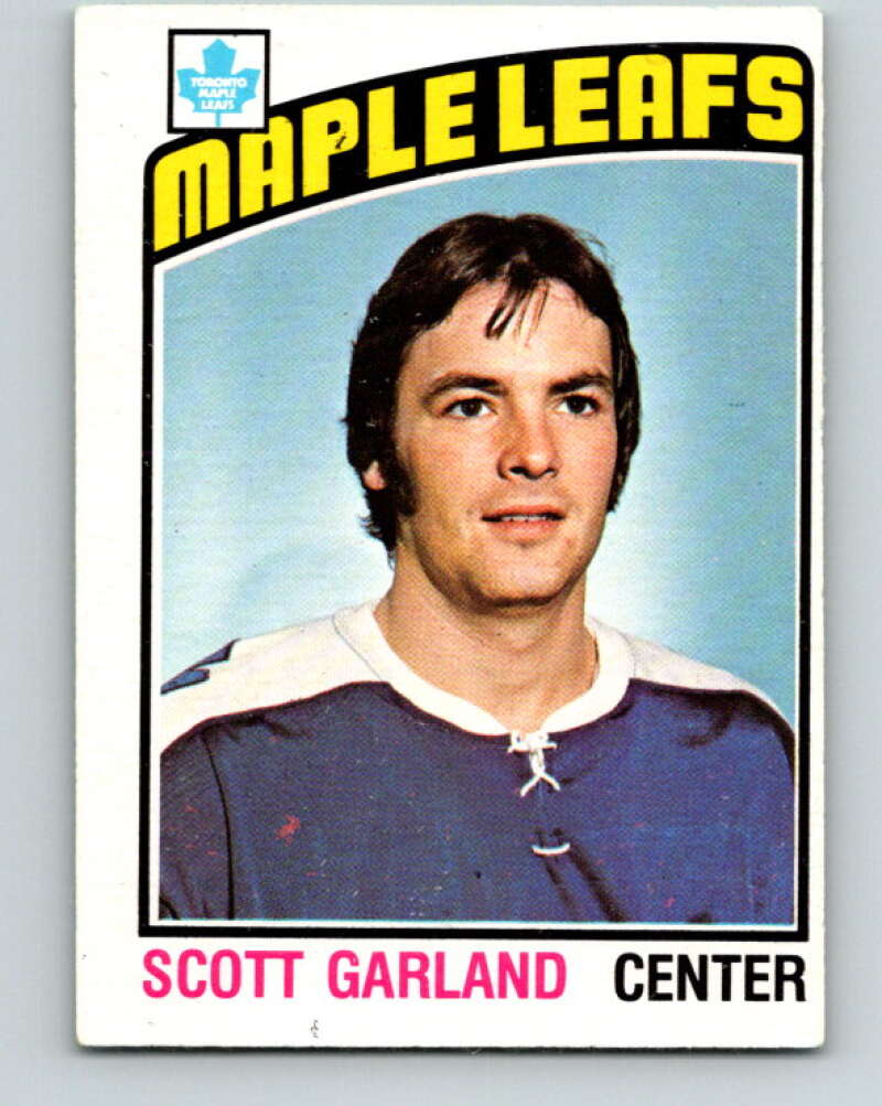 1976-77 O-Pee-Chee #243 Scott Garland RC Rookie Toronto V12396