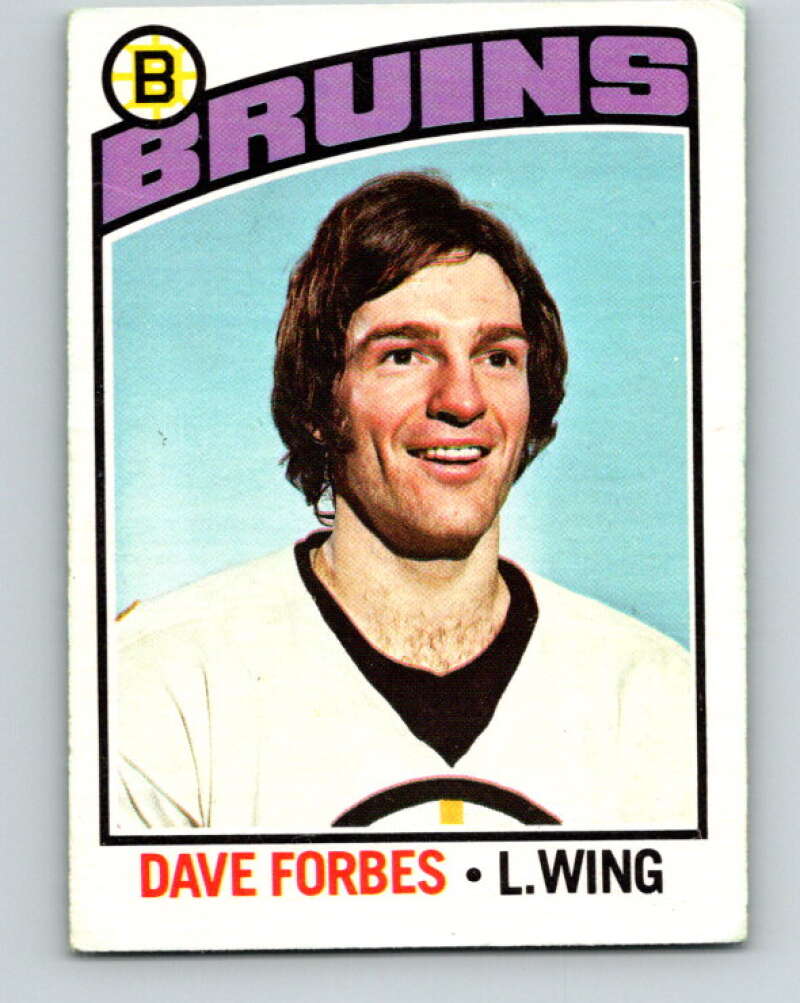 1976-77 O-Pee-Chee #246 Dave Forbes Boston Bruins V12407