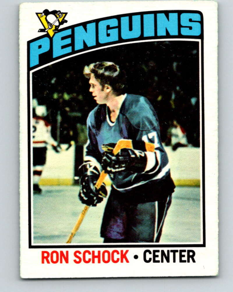 1976-77 O-Pee-Chee #248 Ron Schock Pittsburgh Penguins V12412
