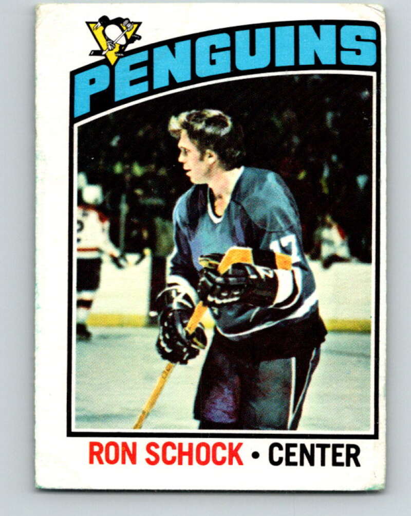 1976-77 O-Pee-Chee #248 Ron Schock Pittsburgh Penguins V12413