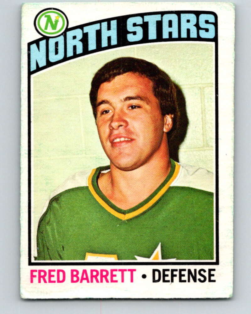 1976-77 O-Pee-Chee #249 Fred Barrett Minnesota North Stars V12417