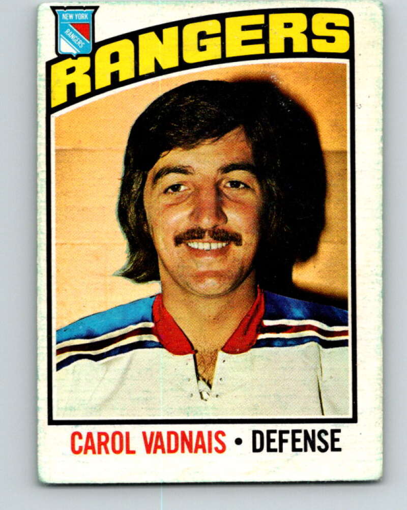 1976-77 O-Pee-Chee #257 Carol Vadnais New York Rangers V12640