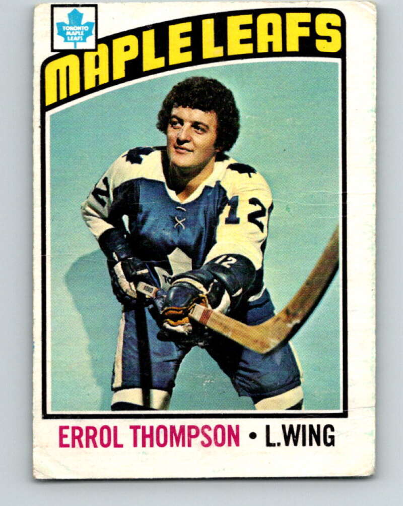 1976-77 O-Pee-Chee #259 Errol Thompson Toronto Maple Leafs V12644