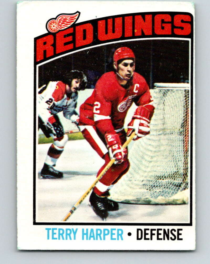 1976-77 O-Pee-Chee #262 Terry Harper Detroit Red Wings V12653