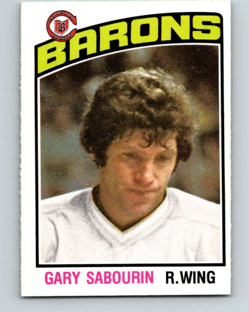 1976-77 O-Pee-Chee #266 Gary Sabourin Cleveland Barons V12659