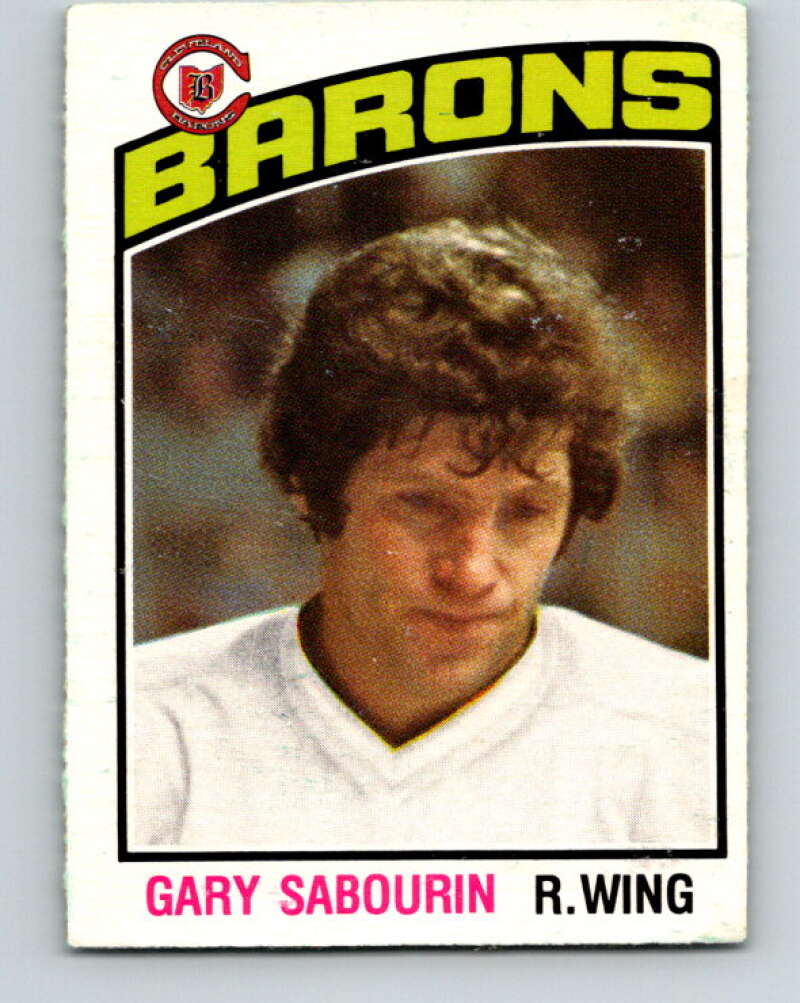 1976-77 O-Pee-Chee #266 Gary Sabourin Cleveland Barons V12660