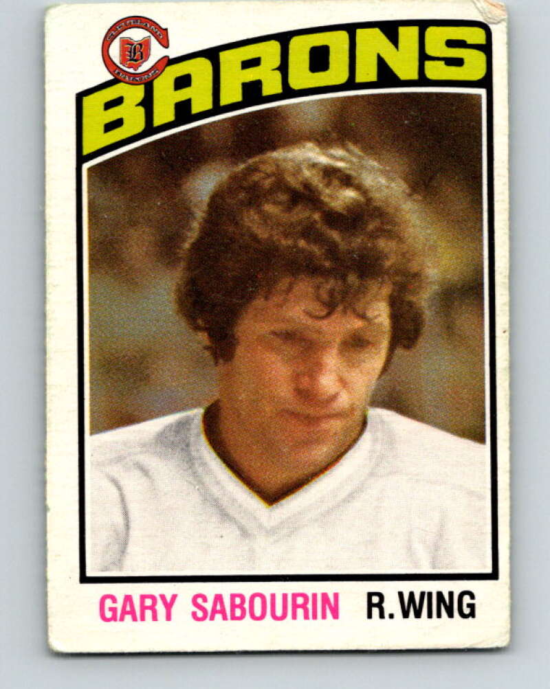 1976-77 O-Pee-Chee #266 Gary Sabourin Cleveland Barons V12662