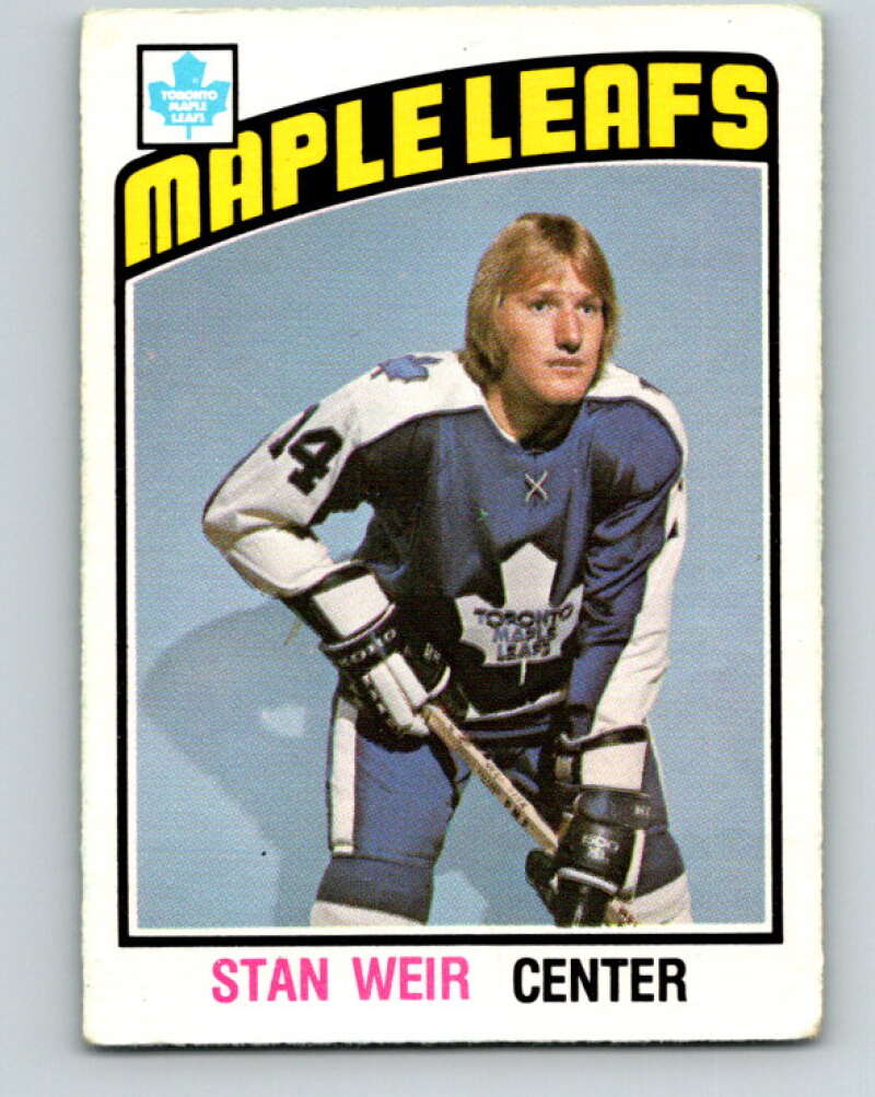 1976-77 O-Pee-Chee #270 Stan Weir Toronto Maple Leafs V12673