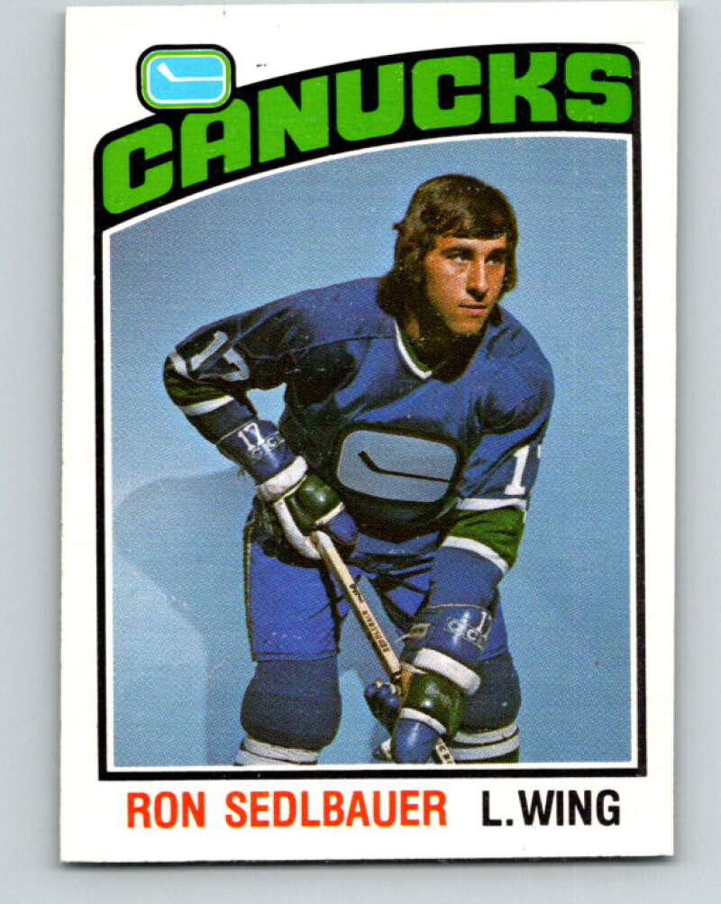 1976-77 O-Pee-Chee #271 Ron Sedlbauer RC Rookie Canucks V12674