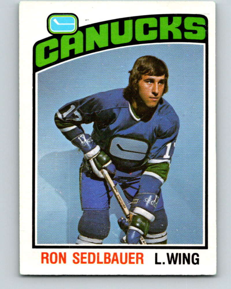 1976-77 O-Pee-Chee #271 Ron Sedlbauer RC Rookie Canucks V12675