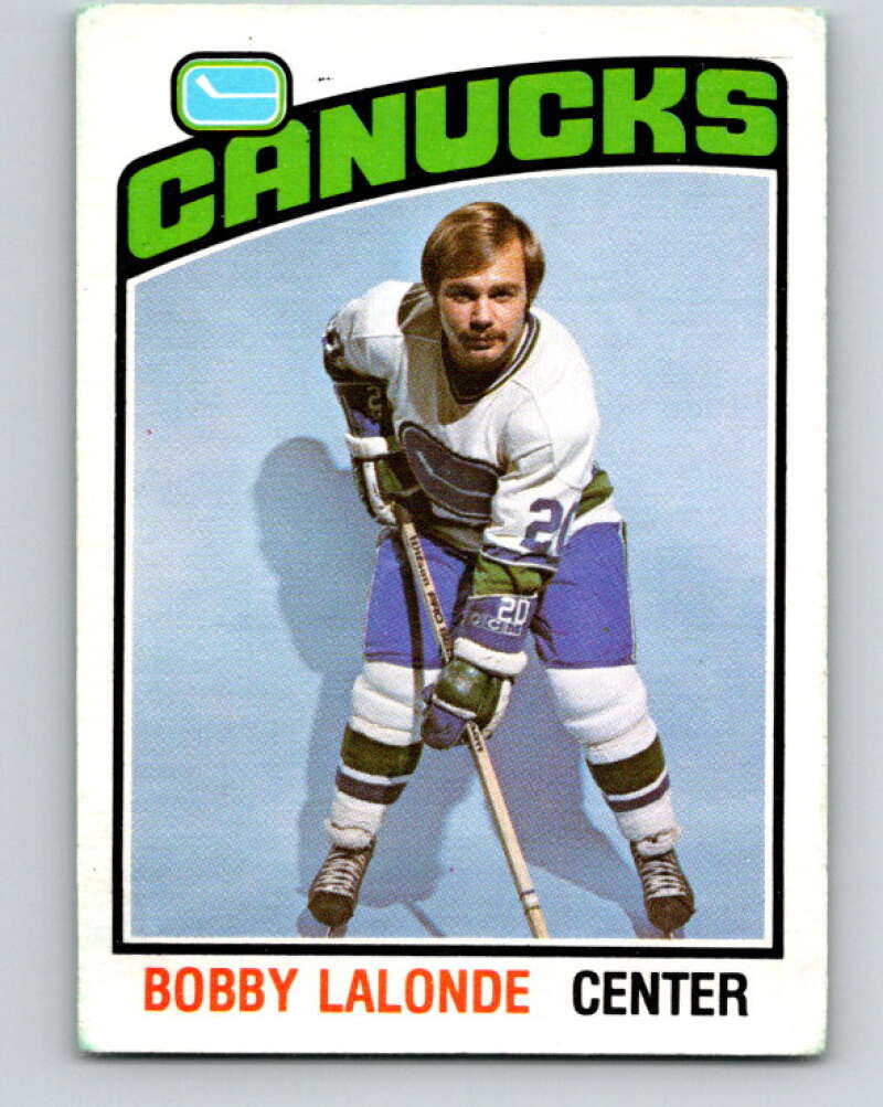 1976-77 O-Pee-Chee #278 Bobby Lalonde Vancouver Canucks V12688
