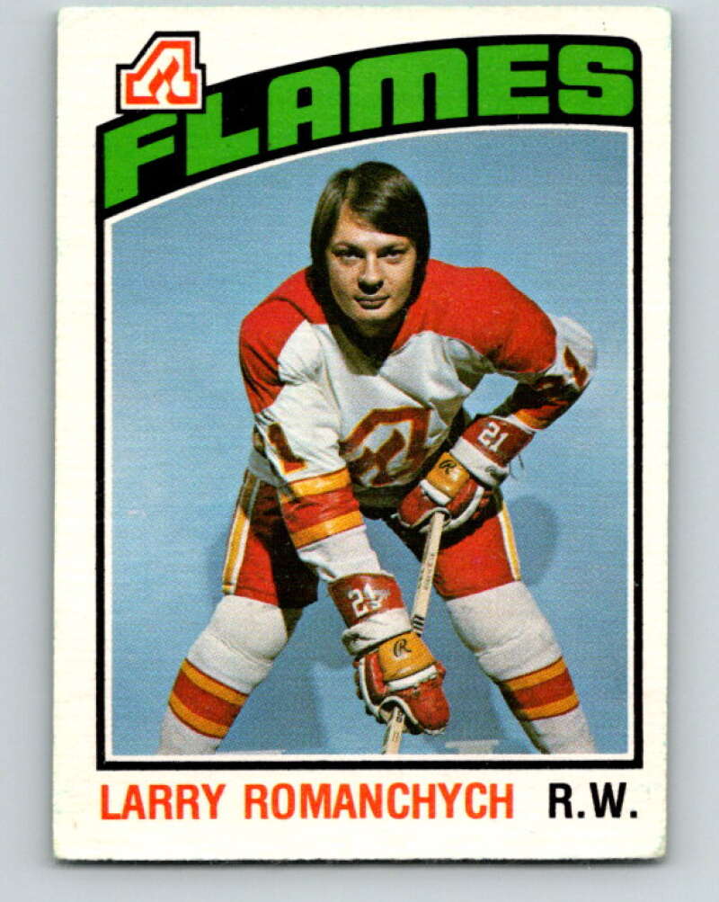 1976-77 O-Pee-Chee #281 Larry Romanchych Atlanta Flames V12697
