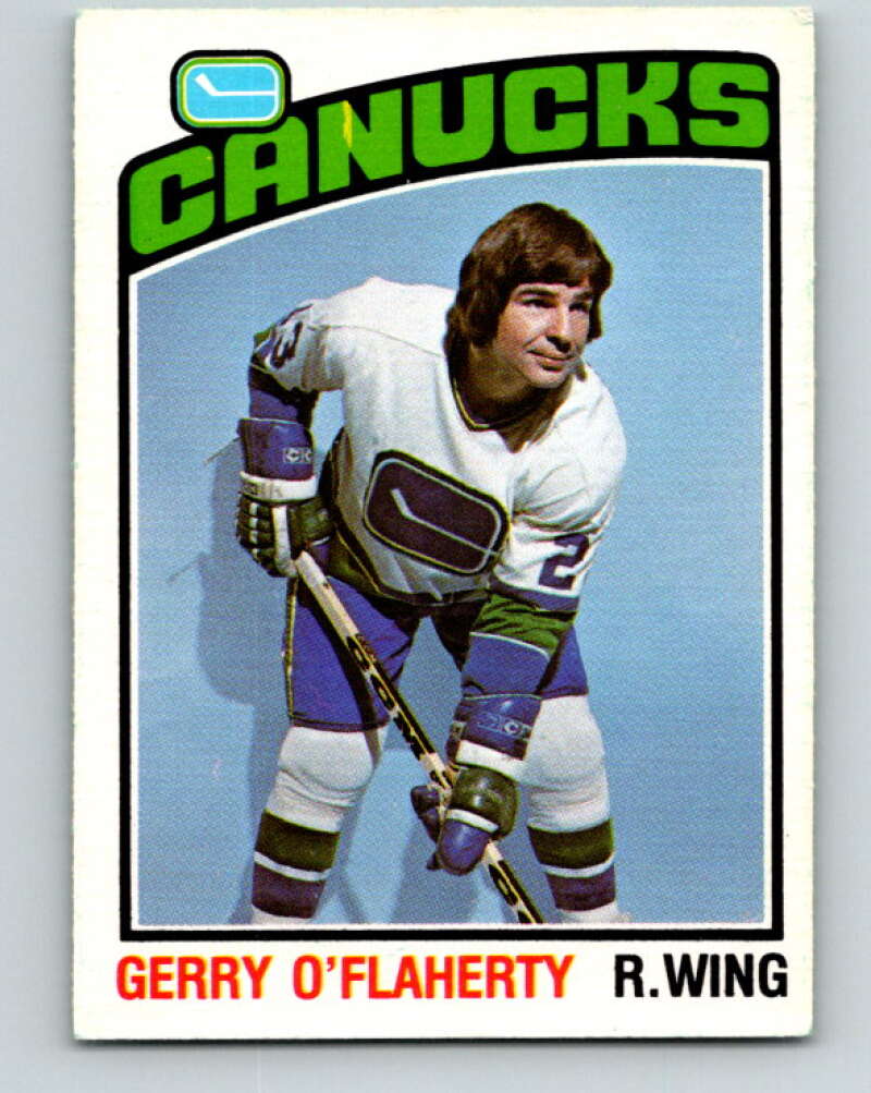 1976-77 O-Pee-Chee #287 Gerry O'Flaherty Vancouver Canucks V12719