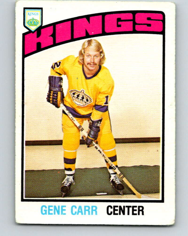 1976-77 O-Pee-Chee #290 Gene Carr Los Angeles Kings V12725