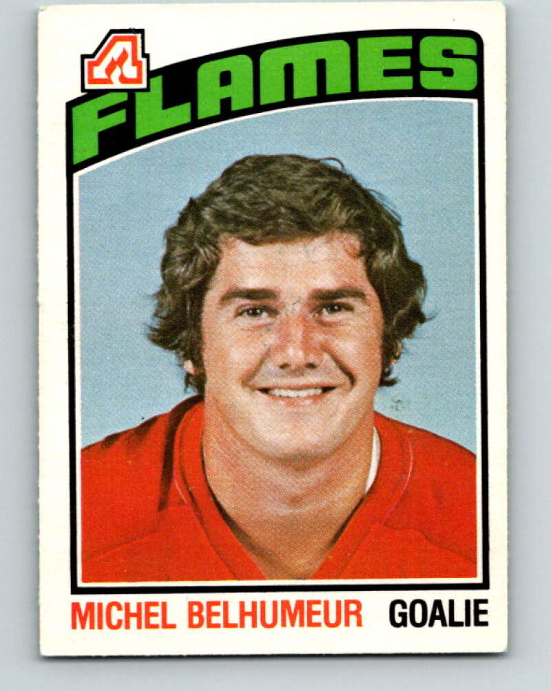 1976-77 O-Pee-Chee #296 Michel Belhumeur Atlanta Flames V12736