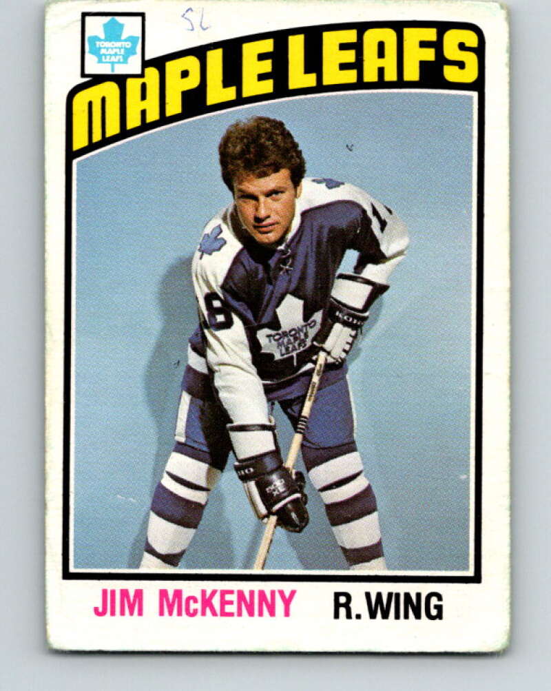 1976-77 O-Pee-Chee #302 Jim McKenny Toronto Maple Leafs V12752