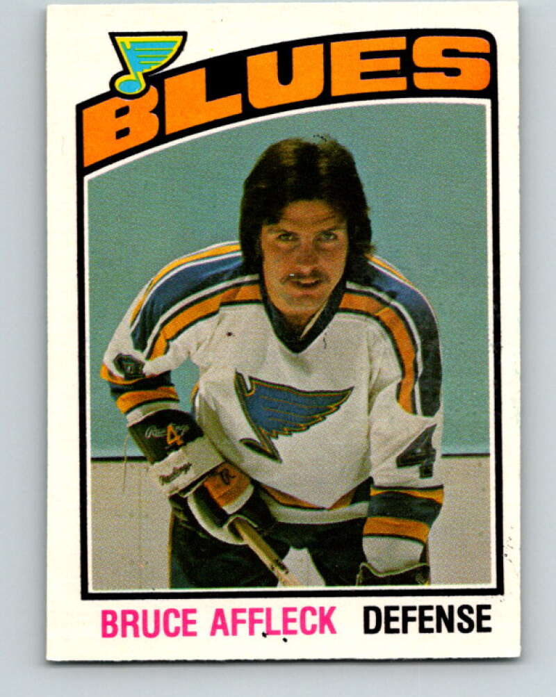 1976-77 O-Pee-Chee #305 Bruce Affleck RC Rookie St. Louis Blues V12755