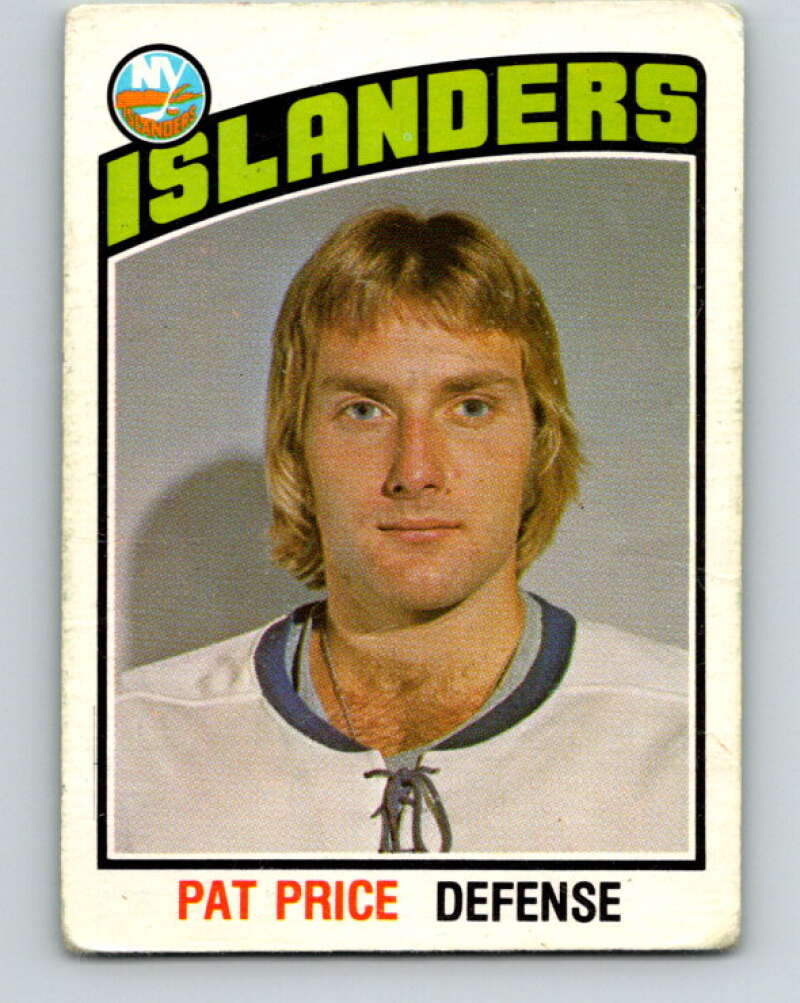 1976-77 O-Pee-Chee #318 Pat Price RC Rookie New York Islanders V12786