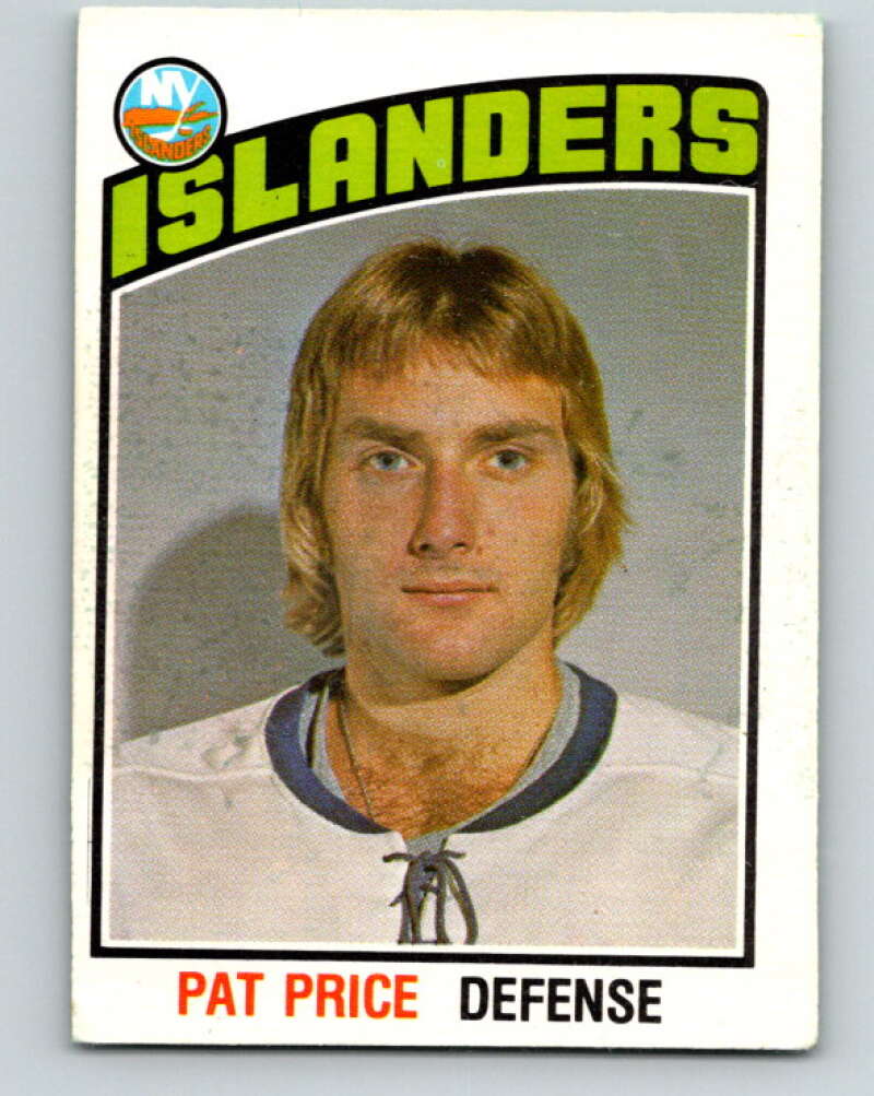 1976-77 O-Pee-Chee #318 Pat Price RC Rookie New York Islanders V12787