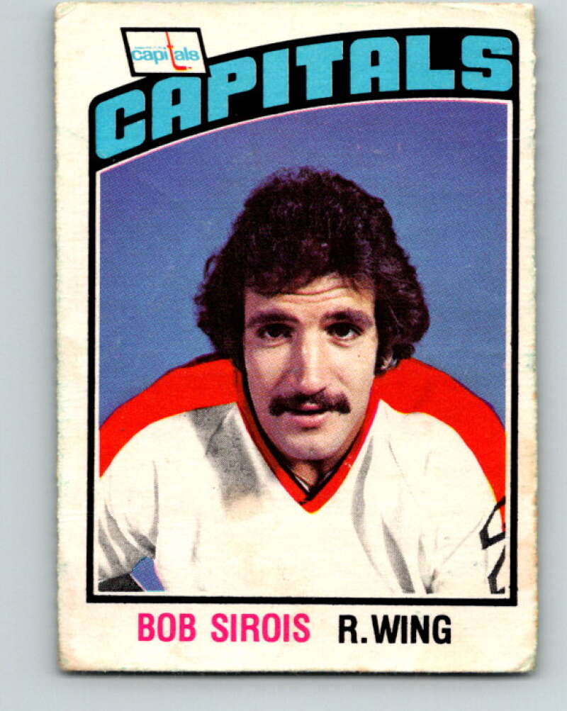 1976-77 O-Pee-Chee #323 Bob Sirois RC Rookie Washington Capitals V12793