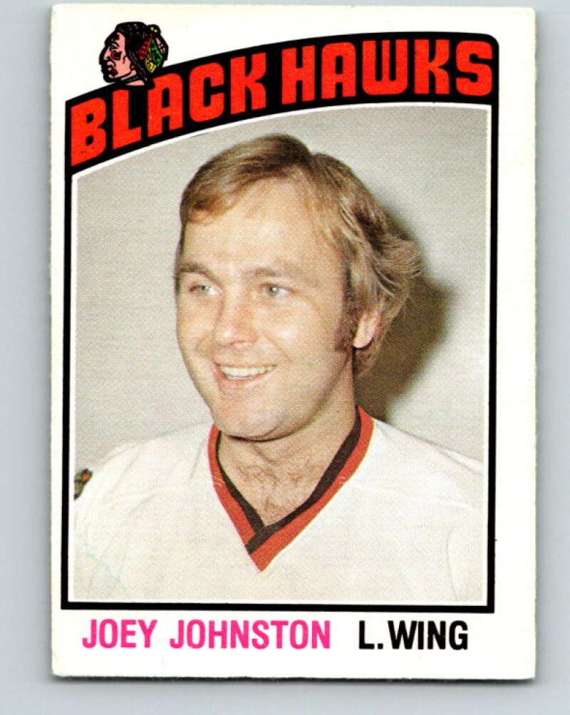 1976-77 O-Pee-Chee #325 Joey Johnston Chicago Blackhawks V12796