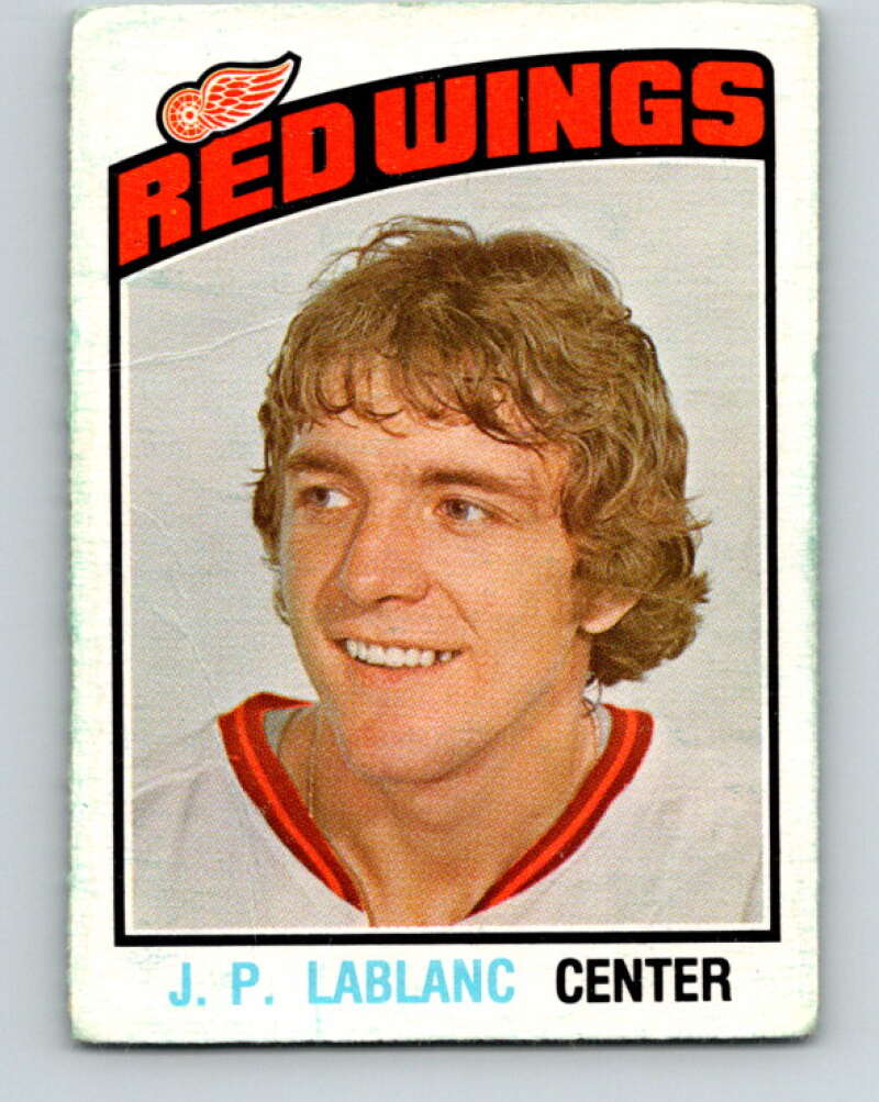 1976-77 O-Pee-Chee #326 Jean-Paul LeBlanc Detroit Red Wings V12800
