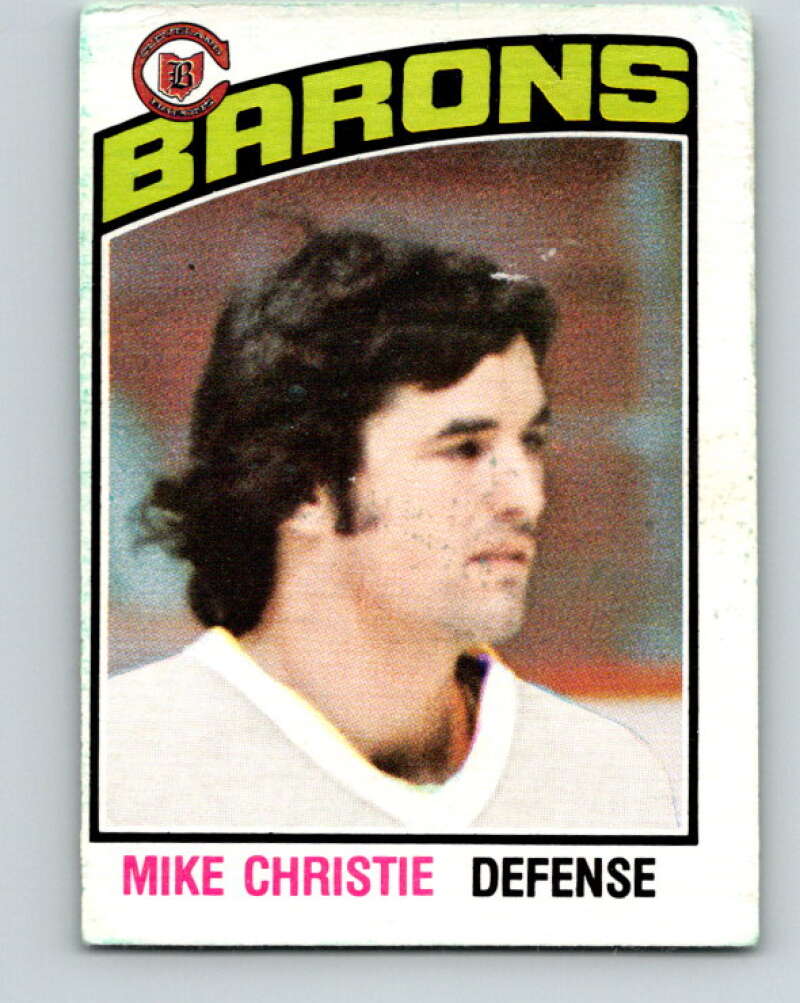 1976-77 O-Pee-Chee #333 Mike Christie Cleveland Barons V12821