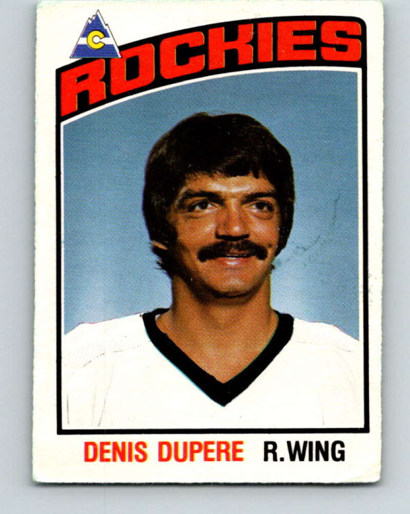 1976-77 O-Pee-Chee #334 Denis Dupere Colorado Rockies V12825