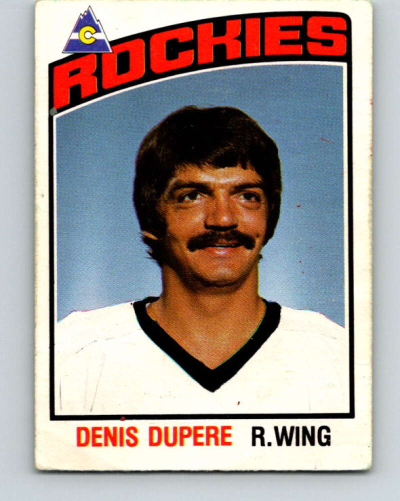 1976-77 O-Pee-Chee #334 Denis Dupere Colorado Rockies V12827