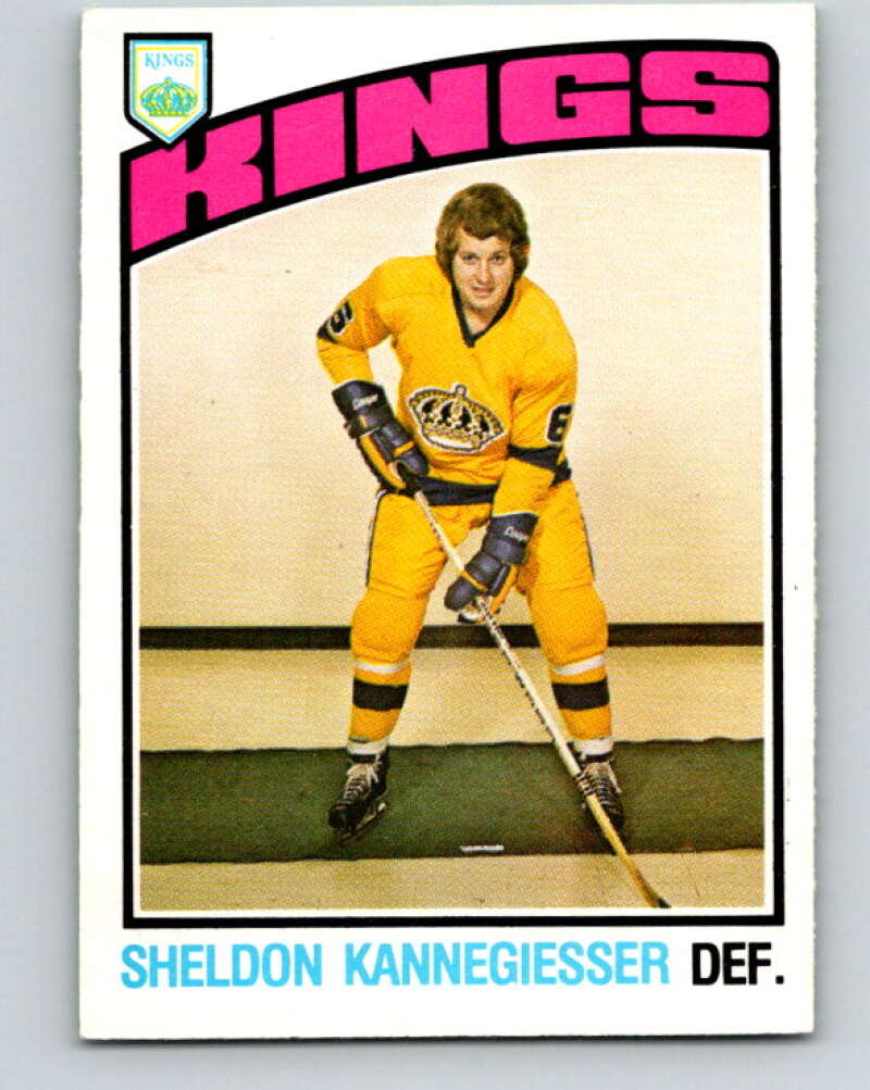1976-77 O-Pee-Chee #335 Sheldon Kannegiesser Los Angeles Kings V12828