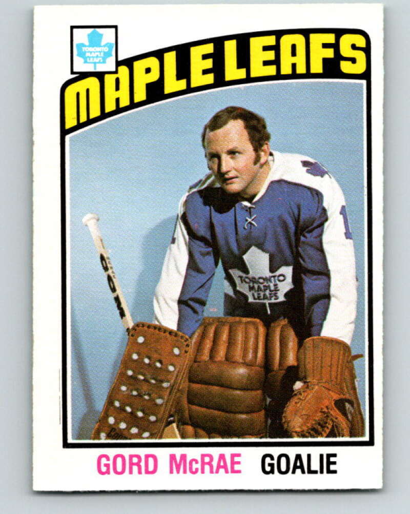 1976-77 O-Pee-Chee #337 Gord McRae Toronto Maple Leafs V12832
