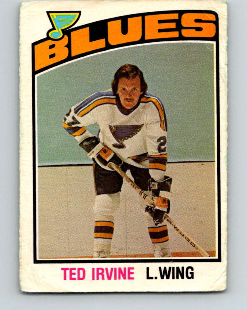 1976-77 O-Pee-Chee #347 Ted Irvine St. Louis Blues V12842