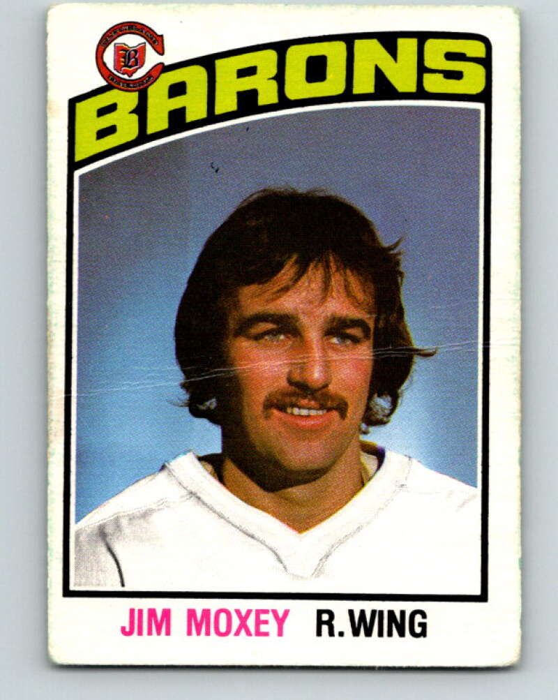 1976-77 O-Pee-Chee #349 Jim Moxey RC Rookie Cleveland Barons V12846