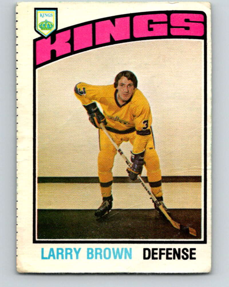 1976-77 O-Pee-Chee #355 Larry Brown Los Angeles Kings V12861