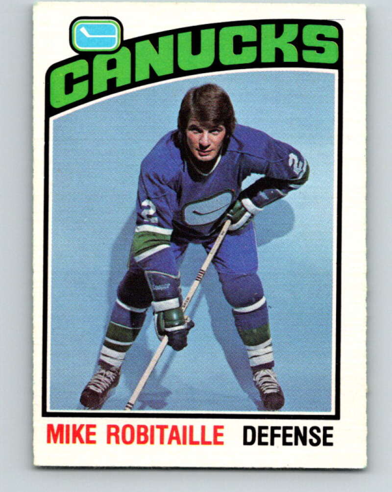 1976-77 O-Pee-Chee #359 Mike Robitaille Vancouver Canucks V12868