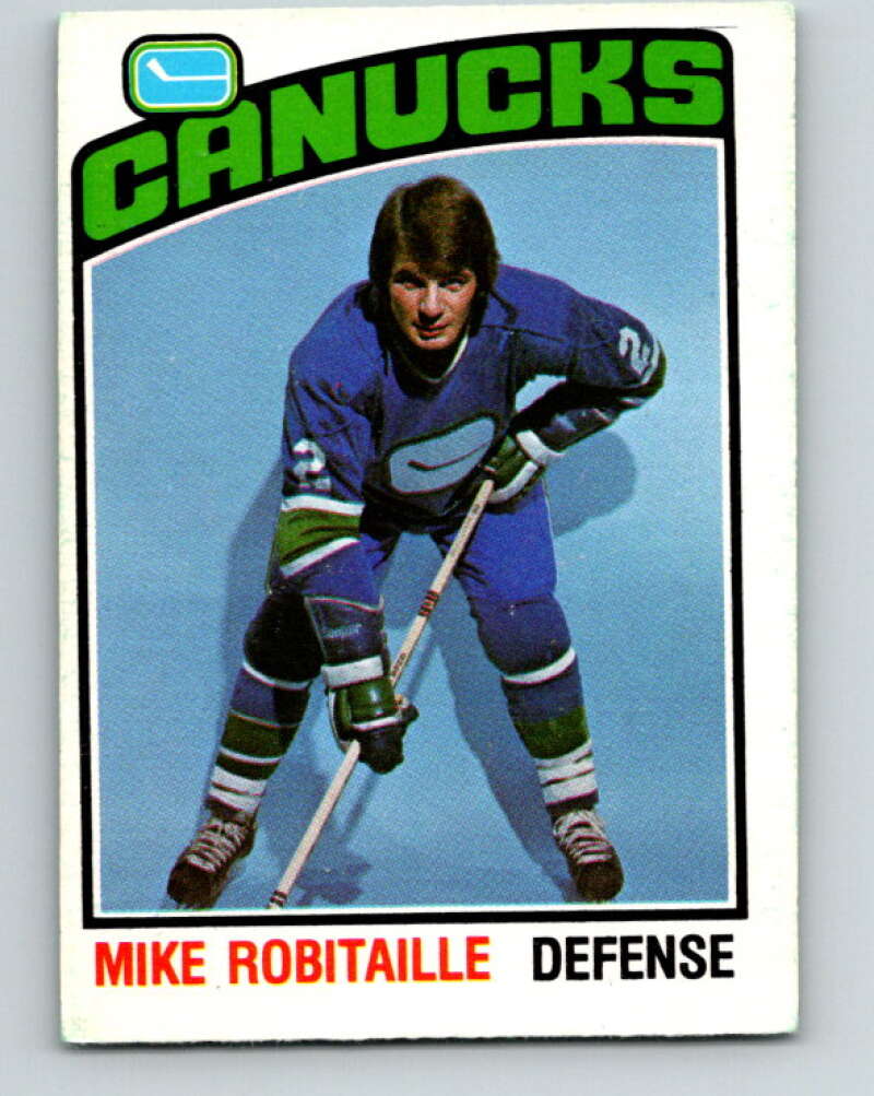 1976-77 O-Pee-Chee #359 Mike Robitaille Vancouver Canucks V12869
