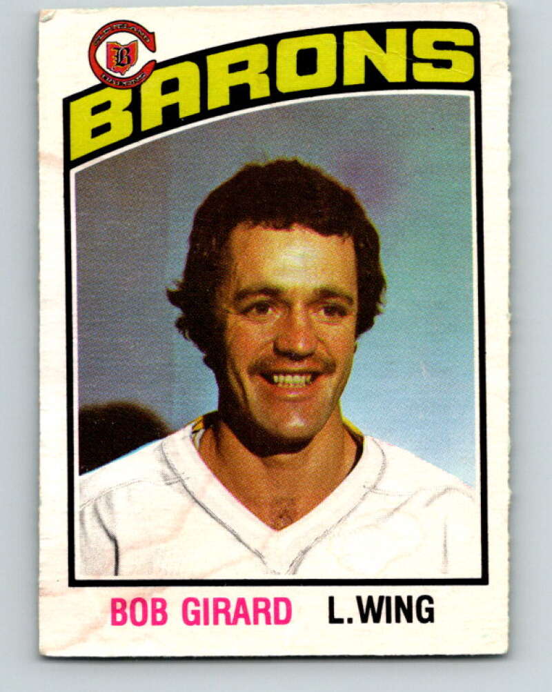 1976-77 O-Pee-Chee #362 Bob Girard RC Rookie Cleveland Barons V12875