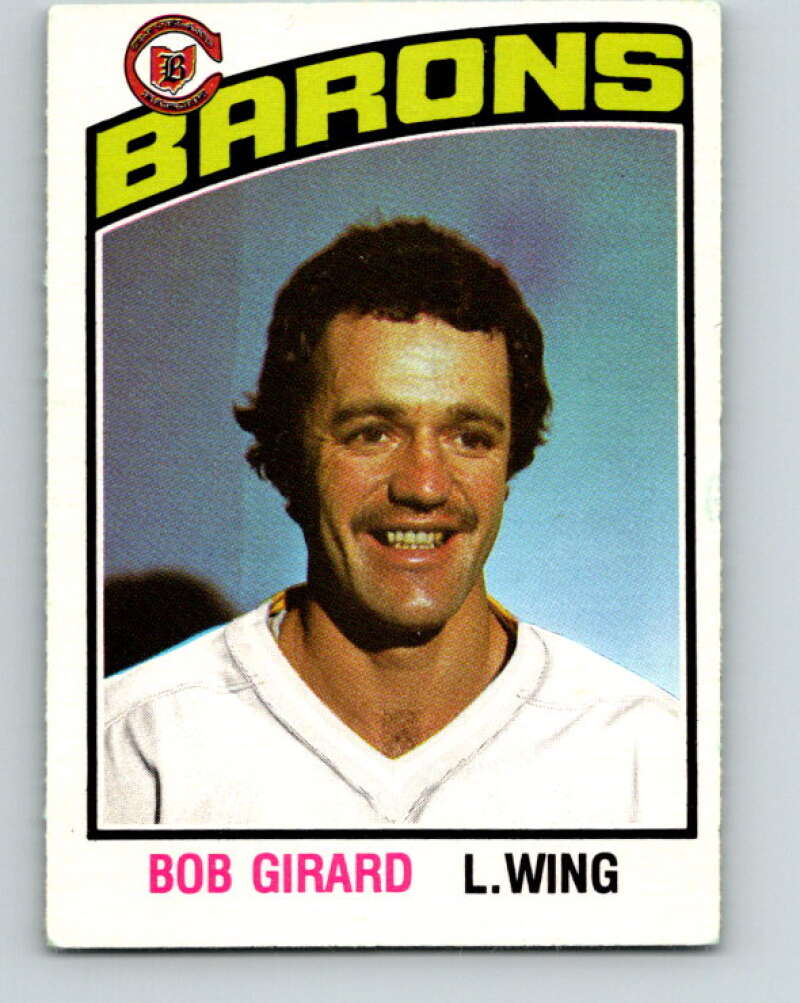 1976-77 O-Pee-Chee #362 Bob Girard RC Rookie Cleveland Barons V12878