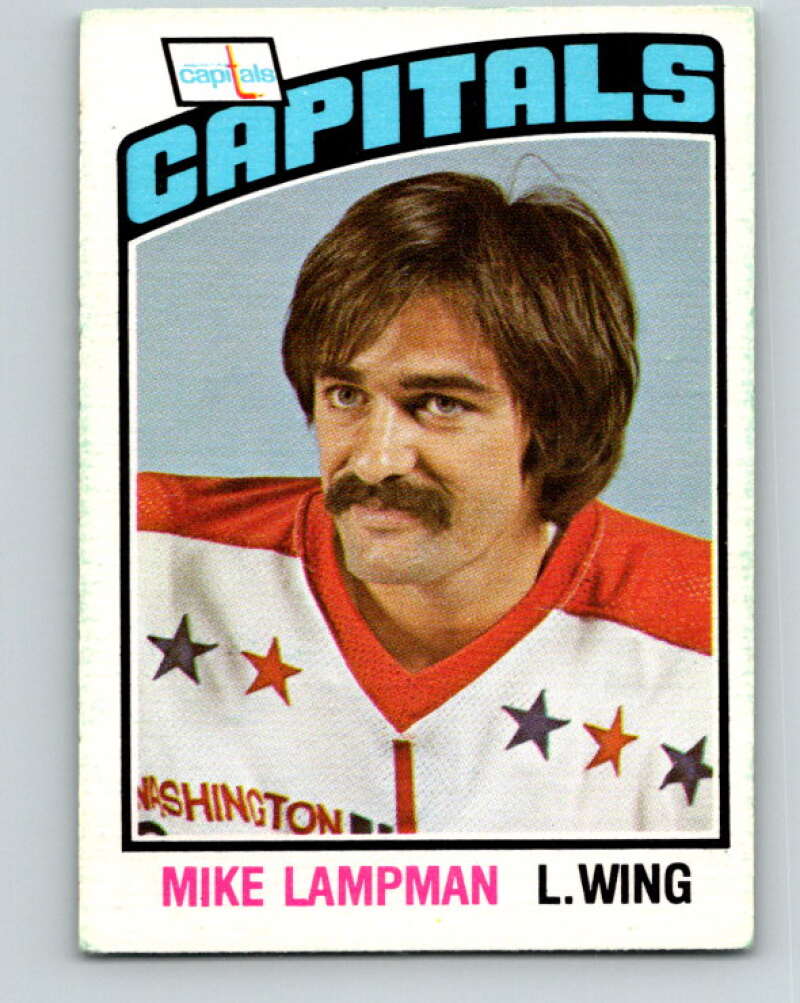 1976-77 O-Pee-Chee #375 Mike Lampman RC Rookie Capitals V12907