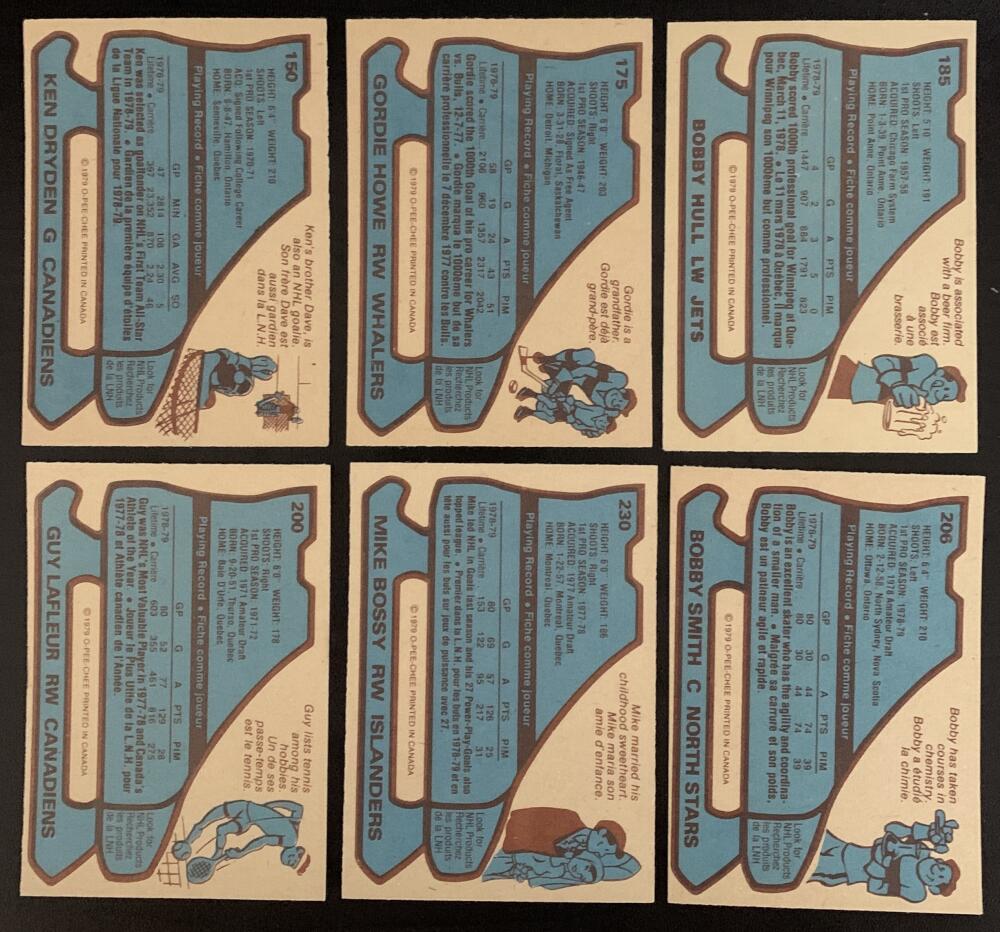 1979-80 O-Pee-Chee NHL Hockey Complete Set 1-396 Gretzky Rookie *0186